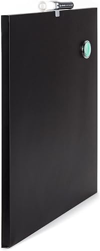 Miniatura 3 de U Brands Pizarra magnética cuadrada sin marco, 14 x 14 pulgadas, negro (468U00-04) (paquete de 2)