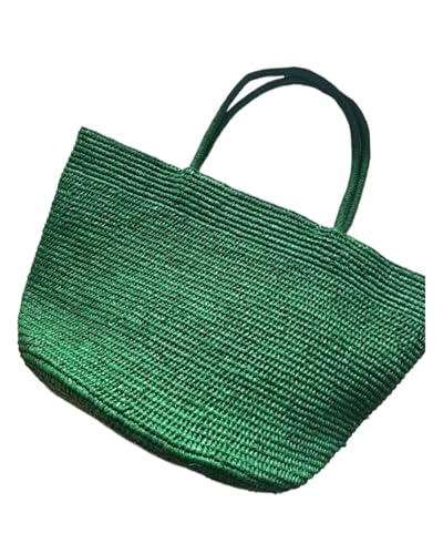 Grand sac fourre-tout en rotin tissé main pour femme idéal paille été