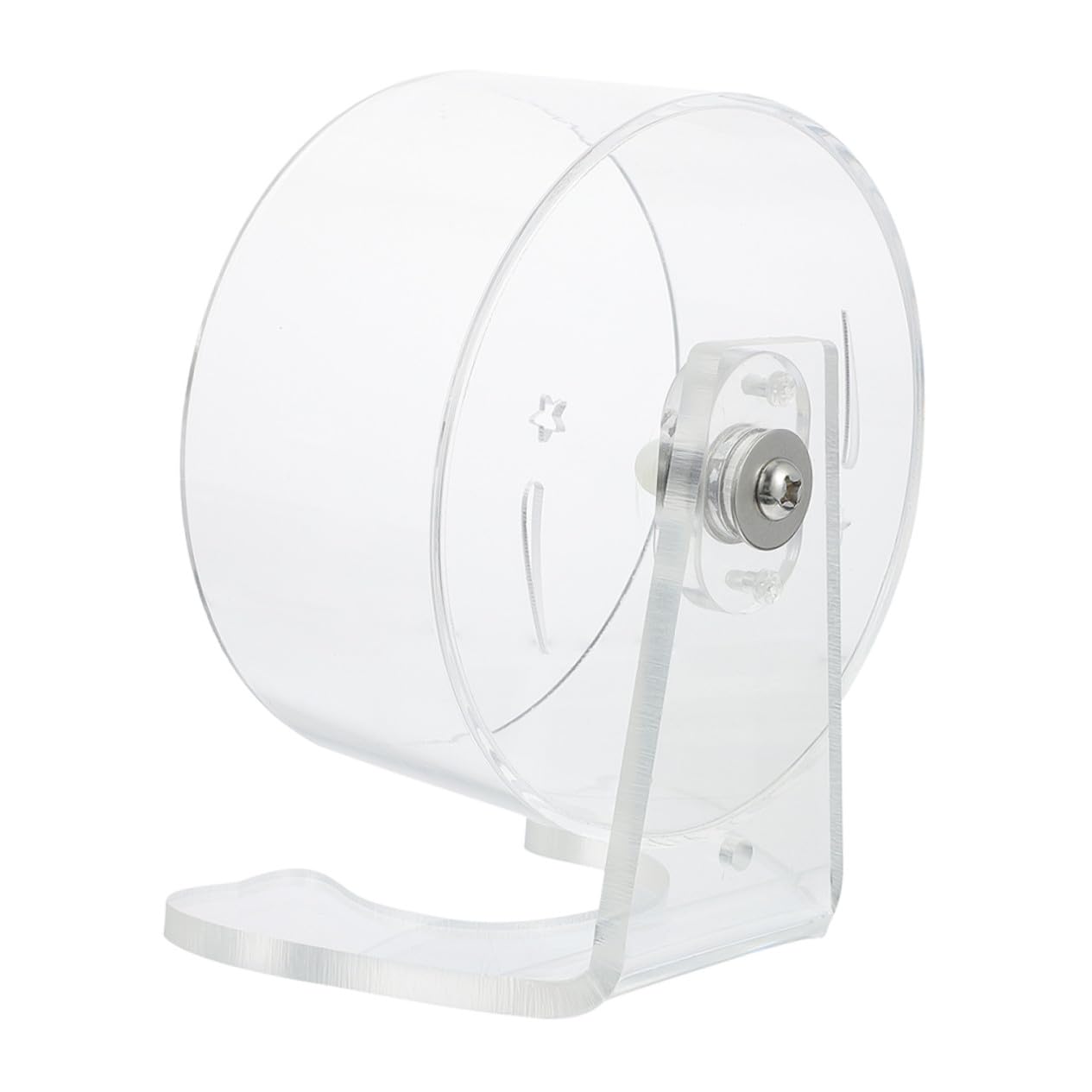 Abaodam Rueda para Hámster Transparente con Soporte Silenciosa para Ejercicio Saludable Superficie Amplia y Resistente para Gerbil y Chinchilla Jaulas Pequeñas