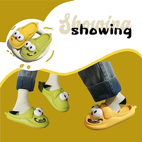 WEYSHHT Big Eye Dog Sandalen, Big Eye Hundehausschuhe, Sommer rutschfeste Slippers mit Cartoon Big Eye Hund, Gartenschuhe Kuschelige Hausschuhe, Badelatschen Personalisiert