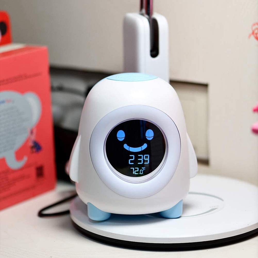 TsoLay Kinder Alarm, Alarm für Kinder, Schlaf Trainer zum Aufwachen Wecken, Buntes Licht, Nickerchen