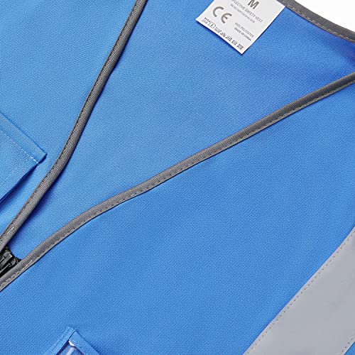 Vicrr High Visibility Safety Vest With Reflective Strips Pockets, Work Vest For Men & Women #TOP5