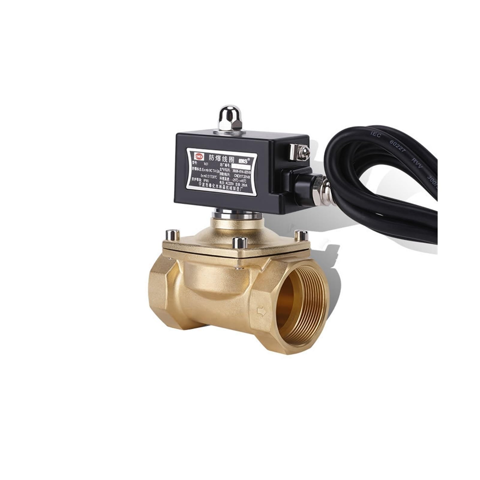 2" Normally Closed Brass Explosion Solenoid Valve for Gas Natural(220vac)
