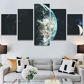SIGNWIN 5 Panel Canvas Wall Art Modern Art...