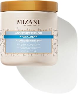 Mizani Moisture Fusion Intense Moisturizing Mask: Hydrating Deep Conditioner for Dry Curly Hair, Argan Oil, Sulfate-Free, 4.6 Stars