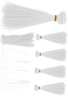 HOMSFOU 6 Piezas para Muñecas Largas y Accesorios de Manualidades para Muñecas Color Blanco
