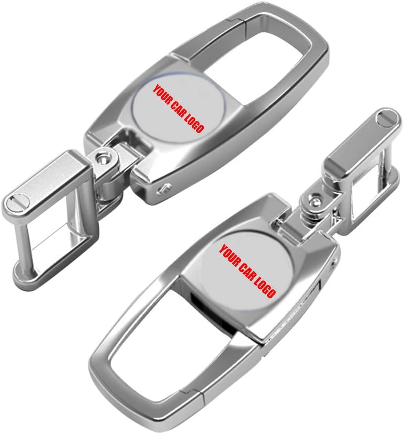 RIsxffp Fashion Keyrings Lover Metal Holder Car Logo Keyring for H-onda