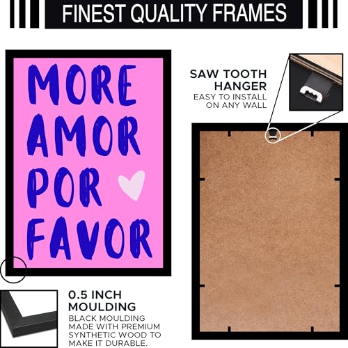 Image of BLINKART More Amor Abstract Wall Art Painting Print Design Aesthetic Wall Decor Photo ArtWork Frame Decoration Hanging For Home Bedroom Living Room Office Wall Decor (13 * 10 inches) T0020