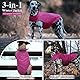 VIVAGLORY 3-in-1-Hundemäntel mit Fleecefutter, Reflektierend Wasserfest Hundemantel für kaltes Wetters, Windjacke, Warmer Pullover mit Leinenportal, Hunde Wintermäntel für Mittel Hunde