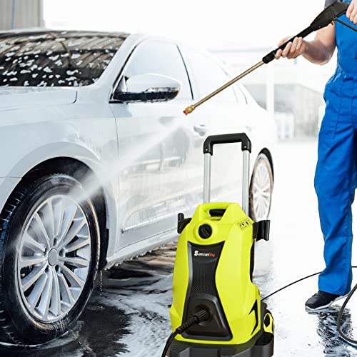 Surmountway Electric Pressure Washer 2200 Psi 1.6 Gpm Car Pressure Washers High Electric Power Washer With Spray Gun, 4 Nozzles & Soap Bottle Pressure Washer For Car Washing, Decks, Patios #TOP6