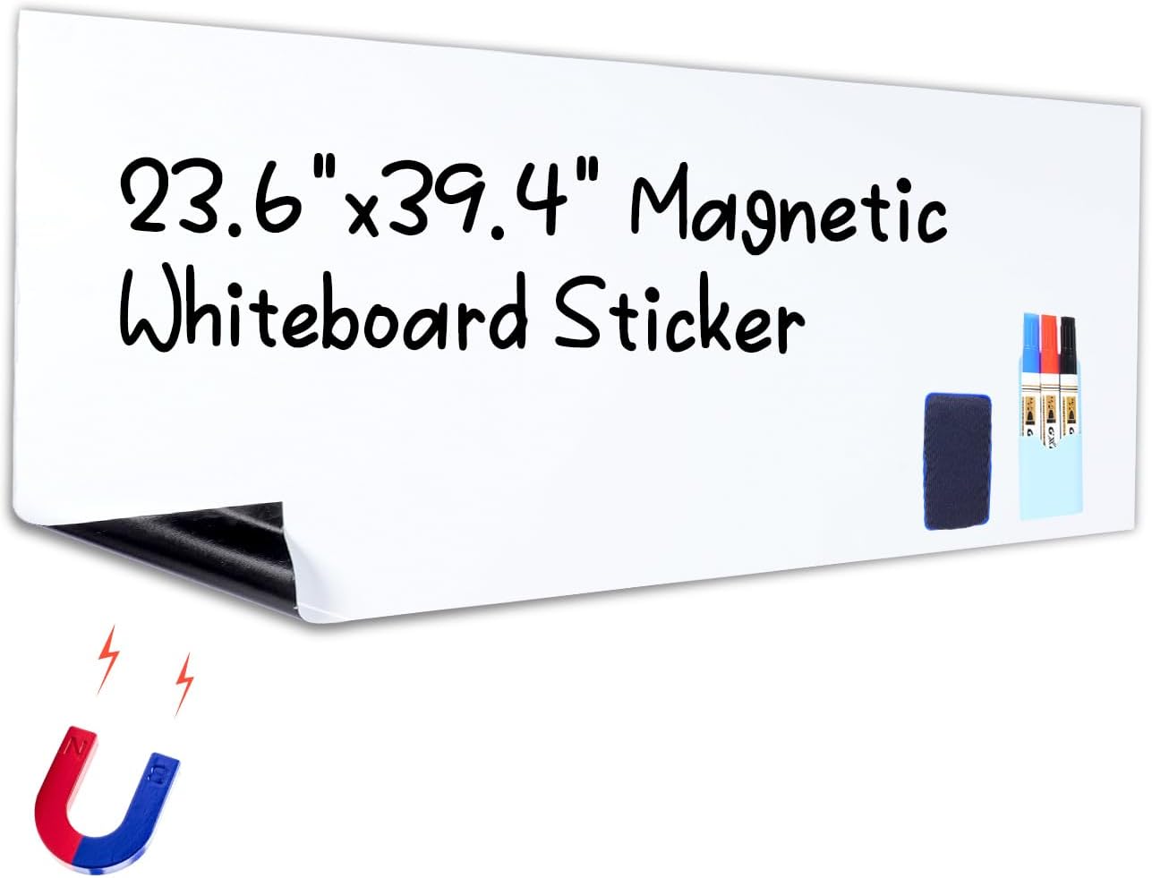 HAMIGAR Whiteboard Contact Paper 23.6" X 39.4" White Board Sticker for