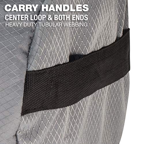 Northstar Bags SD1842 Diamond Ripstop Series Gear Duffle Bag 18in Diam 42in L 175 Liter, Steel Gray