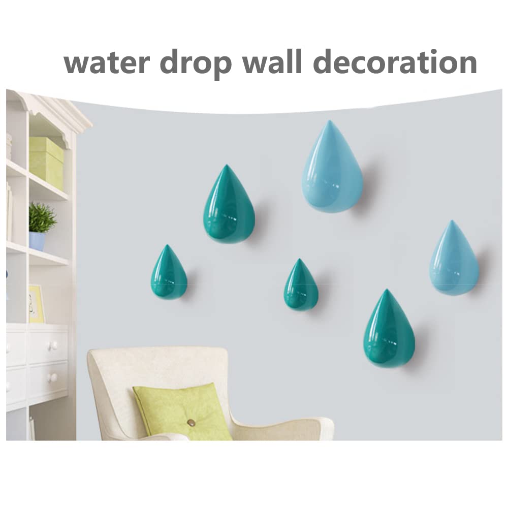 Kreative Wandhaken 'Wassertropfen' – 2 Stück, Schwarz, 9,3 X 5,8 Cm, Aus Kunstharz, Für Kleidung & Deko