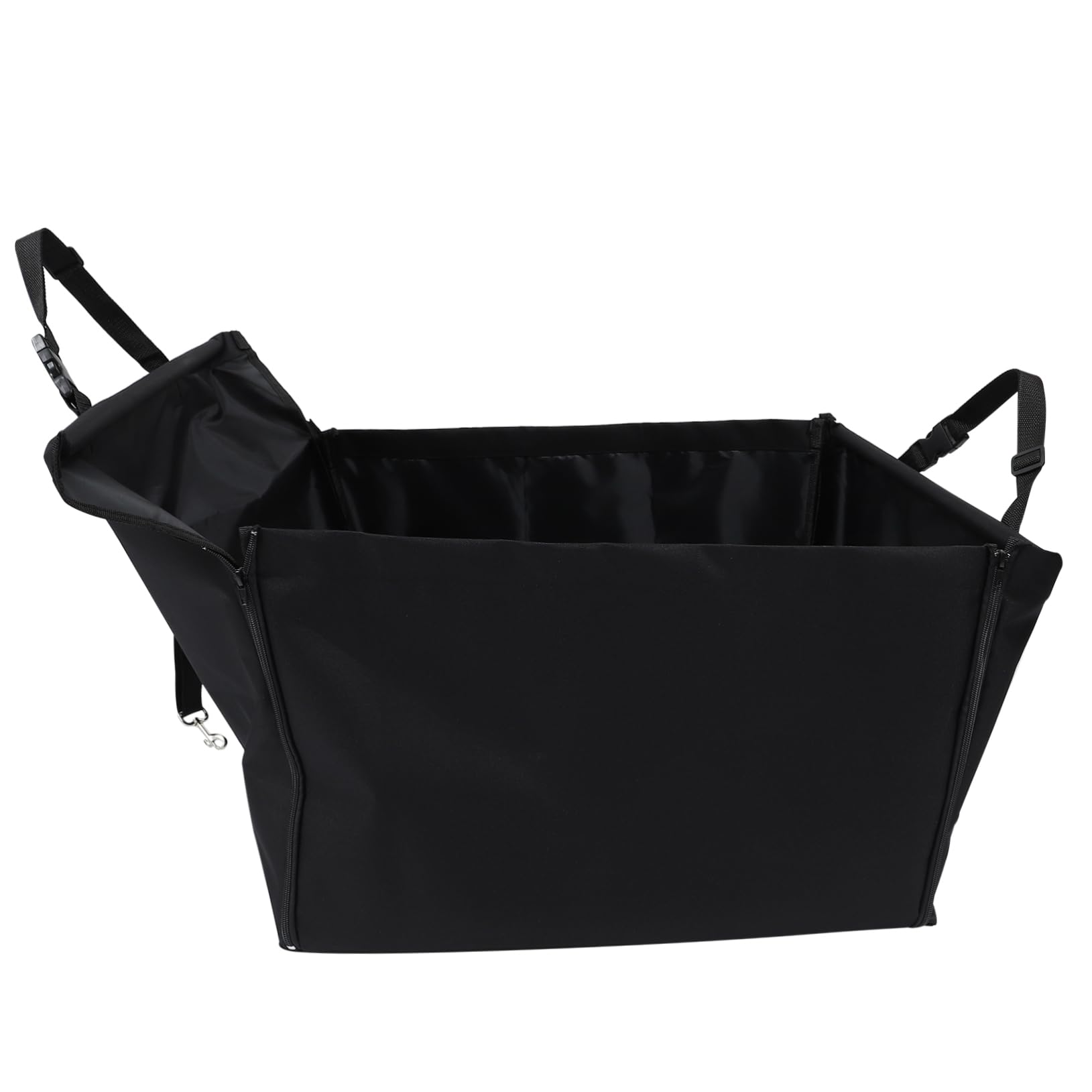 Asiento para Perros y Gatos para Coche Ajustable de Oxford Negro