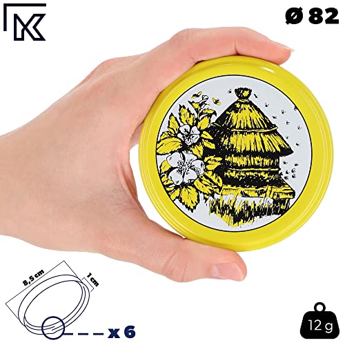 KADAX 10er Set Marmeladengläser 350ml TO82, Einmachgläser Vorratsgläser Mason Jar mit Schraubdeckel, Luftdichte Schraubgläser… – Ansicht 4