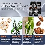 MALE GOD Beard Growth Kit, Beard Kit W/Beard Growth Oil, Balm, Comb, Massager for Spot/Patchy Beard, Gifts for Men Him Boyfriend Husband - Image 2
