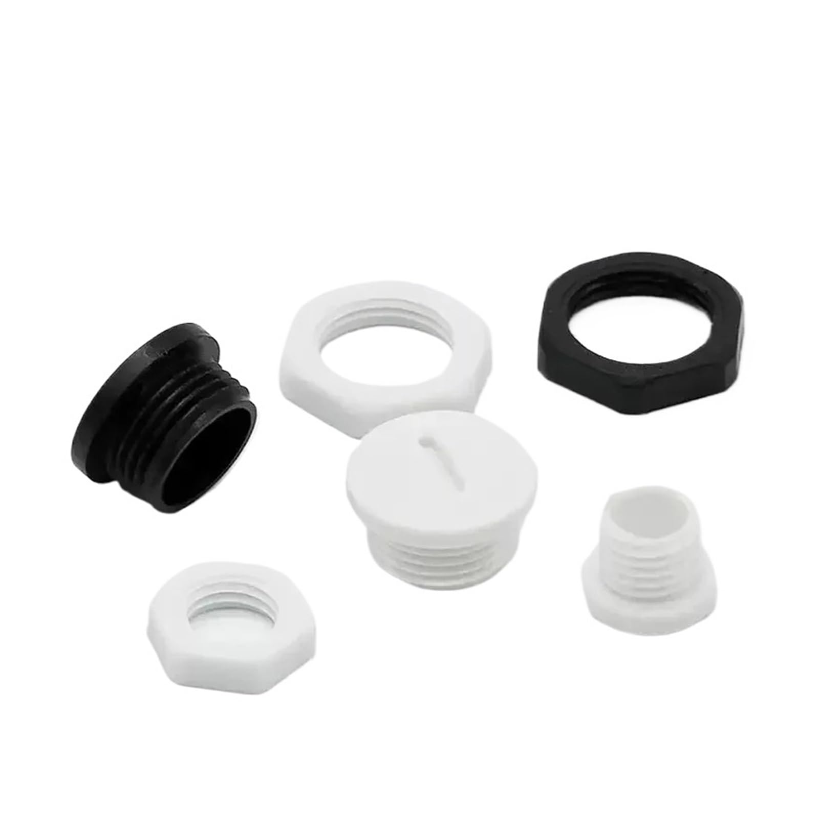 Prensaestopas tapón ciego blanco M12 para proteger instalaciones eléctricas exteriores