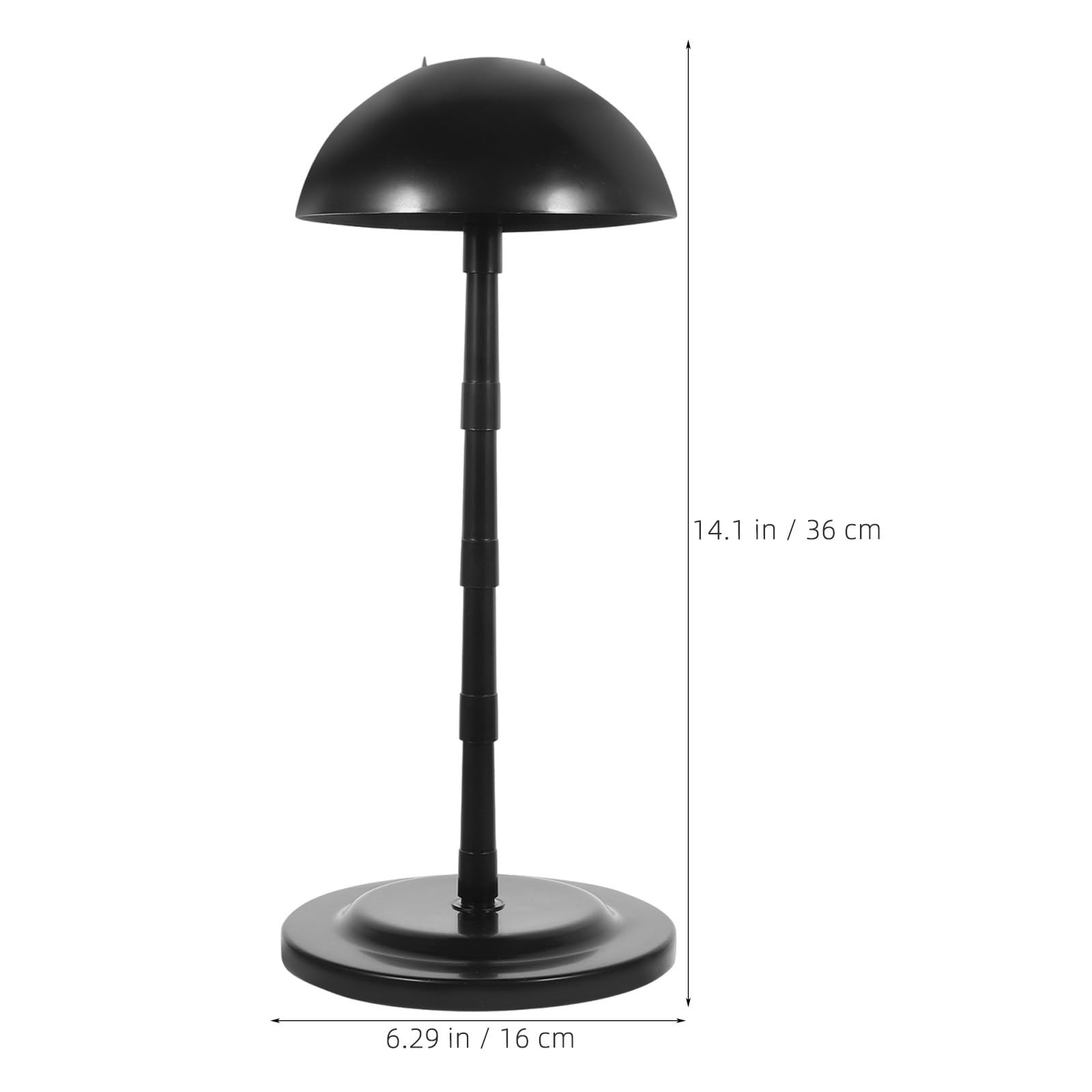 Negro Soporte Portátil Piezas Pp para Plástico, de Pelucas, 8