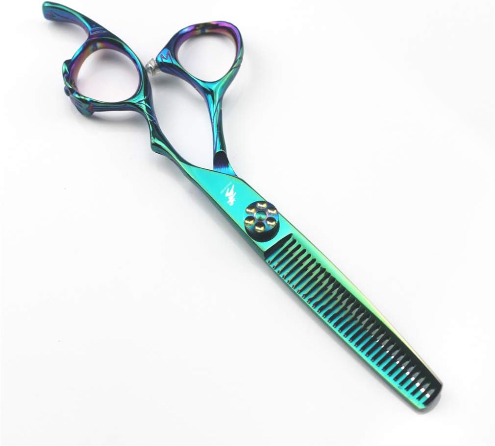 Professional 6.0 Inch Hair Cutting Scissors Set - Stainless Steel Shears with Adjustable Screw for Salon & Home Use