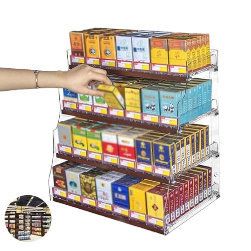 Organizador de cigarrillos de pared para solucionar el desorden en mostradores