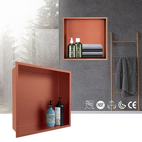 Étagère de douche 30x30cm en acier inoxydable épais pour salle de bain moderne - 4