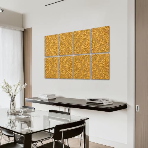Paneles acústicos decorativos LAMOONHOME 8 unidades, 48"x32", poliéster miniatura 7