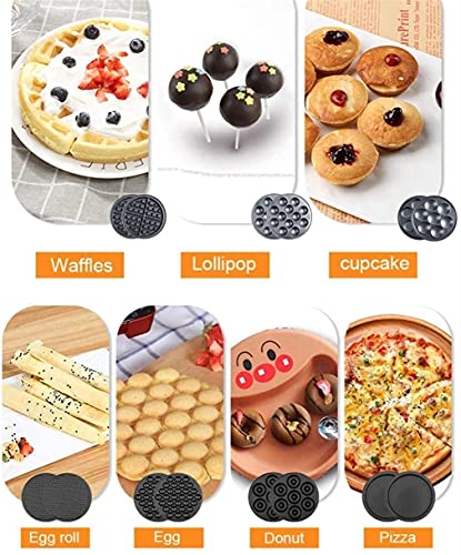 KELITINAus 7 In 1 Waffelhersteller, Non-Stick-Beschichtung Edelstahl-Finish Für Paninis, Kekse, Hash-Browns Andere Am… – Bild 3