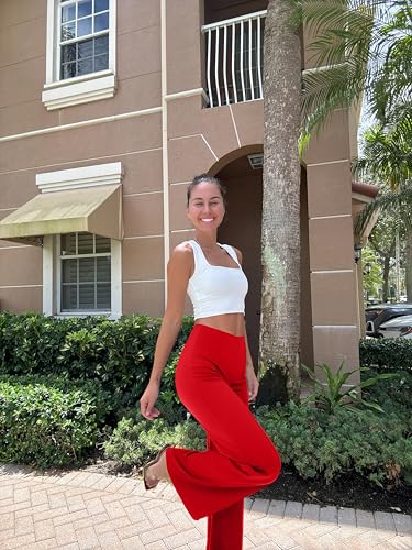 Image of OQQ Women Wide Leg Pants High Waist Casual Pants Fall Clothes Outfits