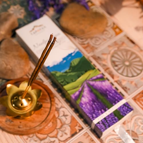 Image of Incense Sticks Pack of 4 (160 Sticks) Forest & Flora Collection Valley of Flowers Mixed Flowers Lavender Cedar Agarbatti for Meditation Puja Aromatherapy Long Lasting Natural Dhoop