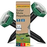 RoamRover Solar Maulwurf Vertreiber Testsieger, Ultraschall Wühlmaus Vertreiben, Haustierfreundlich gegen Maulwürfe, Wühlmäuse & Gartennagetiere (2)