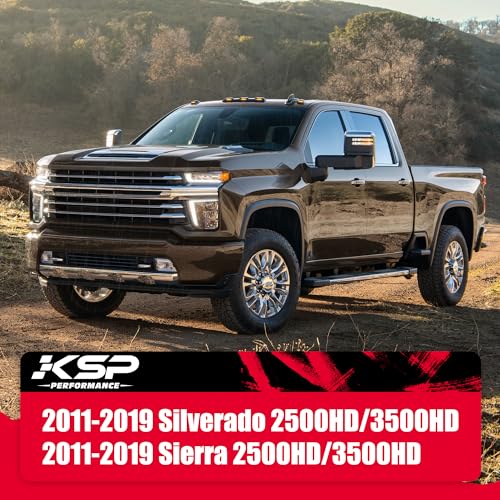 Image of KSP 2-4inch Upper Control Arms for Silverado 2500HD 3500HD 2011-2019, Adjustable Tubular A-Arms Replacement Factory /Stock Arms After 2-4 inch Lift for 2011-2019 Sierra 2500HD 3500HD, Package of 2 (Black)