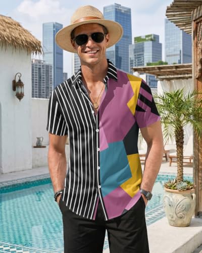 Image of 99TIMORO Movie Characters Hawaiian Shirt for Men Short Sleeve Top