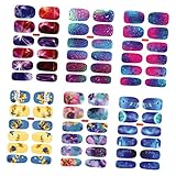 Mikinona 6個フルカバーネイルステッカー 防水 マニキュアアート用 ネイルチップシール ネイルデコレーション 簡単貼り付け 結婚式 パーティー おしゃれ アクセサリー