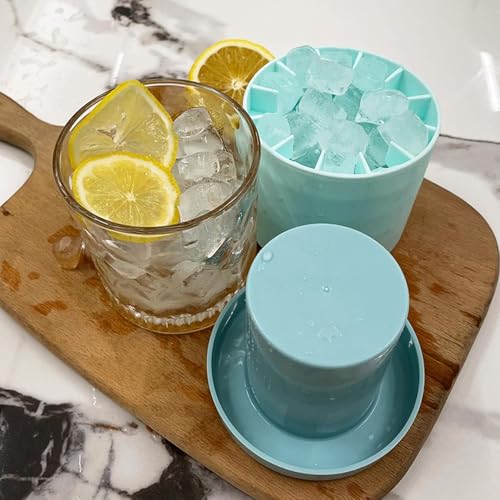 Molde de silicona para cubitos de hielo 3D 2 piezas miniatura 5