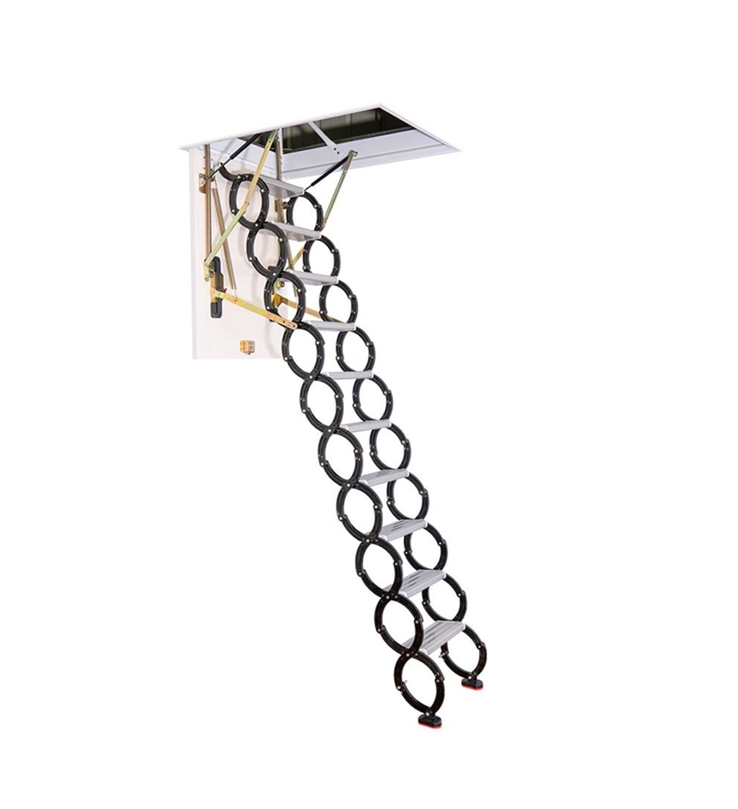loft ladders Attic Ceiling Ladder Folding Extension Ladder Pull Down System Invisible Attic Stair, for Home Garages Roofs pull down(70x120cm)