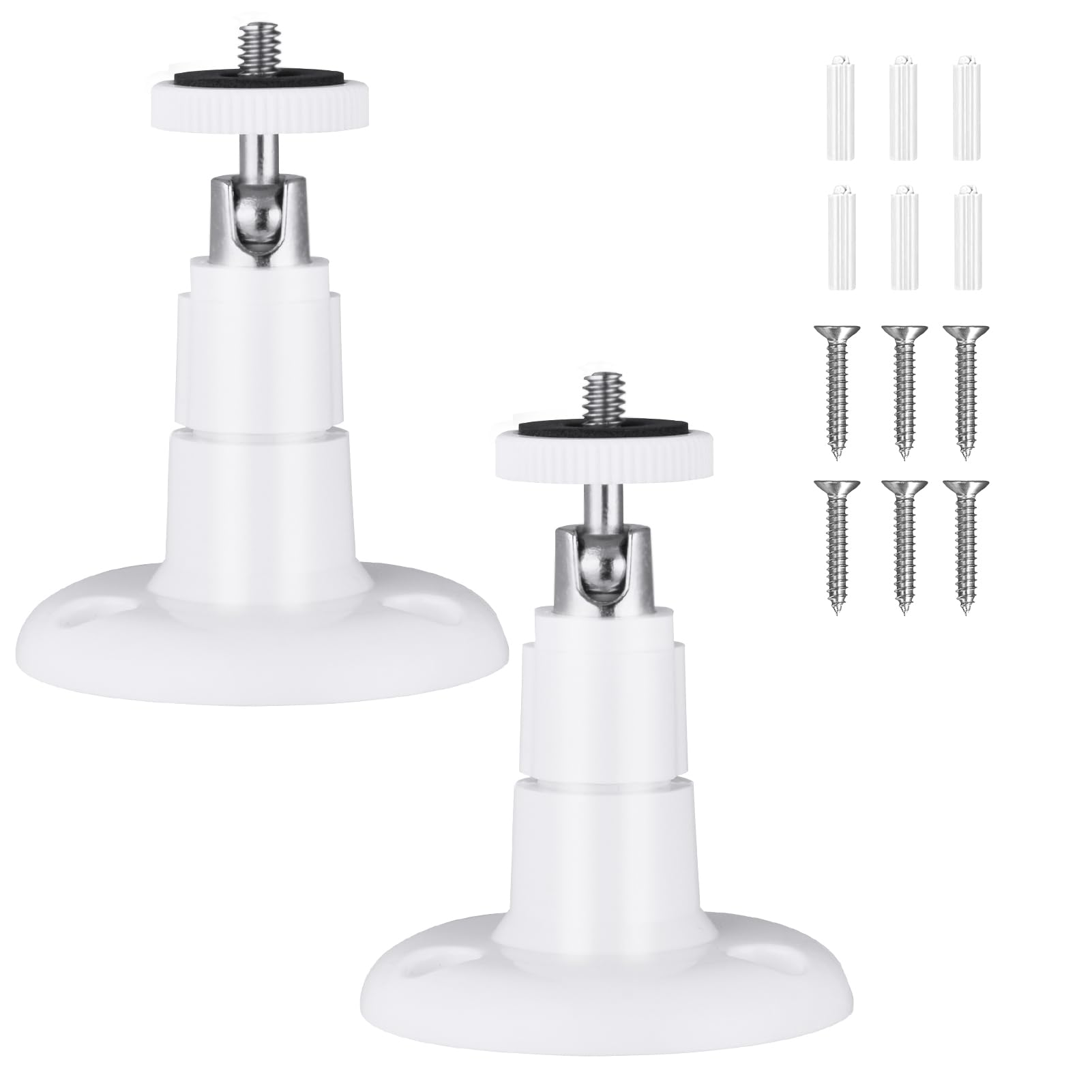 OFFCUP Carcasa para Cámara de Exterior, 2pcs Soporte de Pared para Cámara Al Aire Libre Ajustable, Blink Soporte de Pared, Compatible con el Blink Sync Module 2, para Interiores y Exteriores (Blanco)