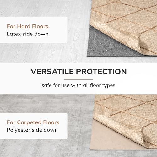 Anji Mountain 8' x 10' Universal Non-Slip Rug Pad - Area Rug Grip & Floor Protector Mat - Cushioning Underlay Pad for Hardwood Floors - Anti-Slip Under Rug Pad Mat, Rectangular - Image 5