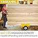 YAGEANNL Heavy Duty Panel Dolly Yellow Cart 660LBS Capacity Door Dollies with 8