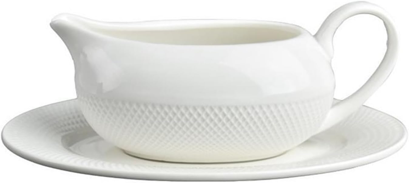 Gravy Boats Ceramic Gravy Boat with Saucer Ceramic Saucer Soy Sauce Small Dish Sauce Boat Serving Dish Gravy Dish for Cream Custard Sauces Sauce Jug