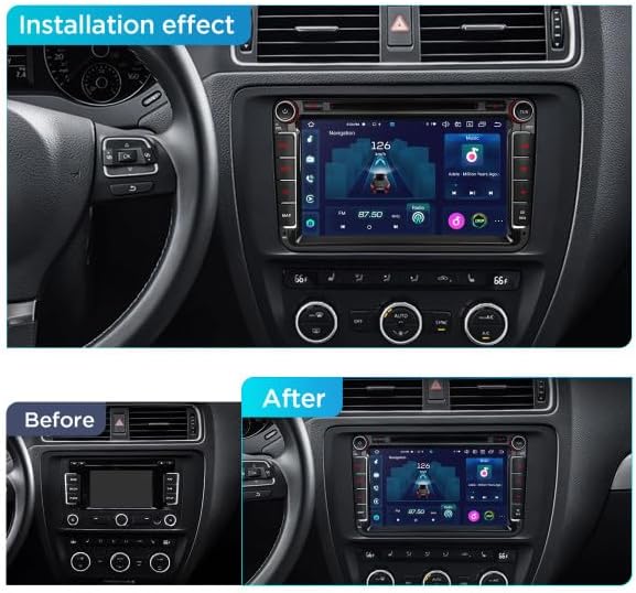 Before and After Installation of XTRONS IX82MTV Car Stereo