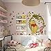 Tyolomz Disney Winnie Pooh Stickers muraux pour chambre d'enfant Décoration de maison Animaux de dessin animé en PVC Posters DIY