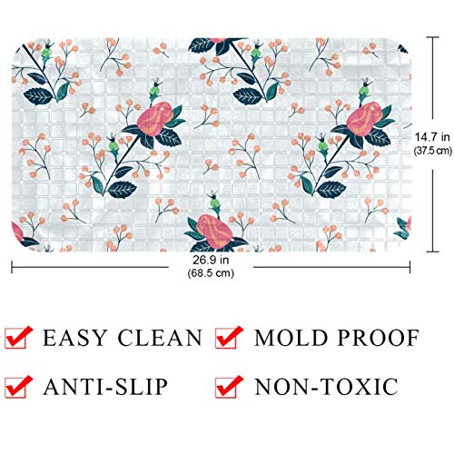 Tapis de bain enfant Bennigiry de qualité supérieure style floral - 5