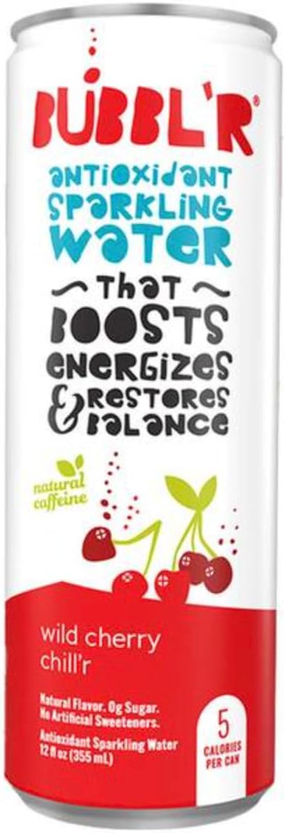 BUBBL'R Wild Cherry Chiller, 12 Oz Can (12)