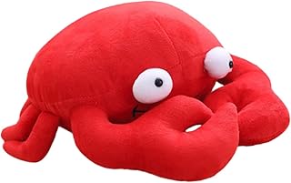 Hohopeti 1Pc Boneca De Caranguejo Travesseiro De Corpo Brinquedos Do Oceano Brinquedos De Animais Marinhos Brinquedo Fofinho Brinquedo De Caranguejo Fofinho Sofá De Pelúcia Vermelho