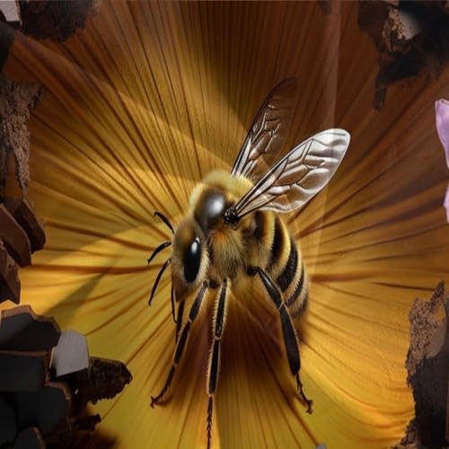 Parure de lit avec fermeture éclair housse de couette 3D insectes microfibre double - 7