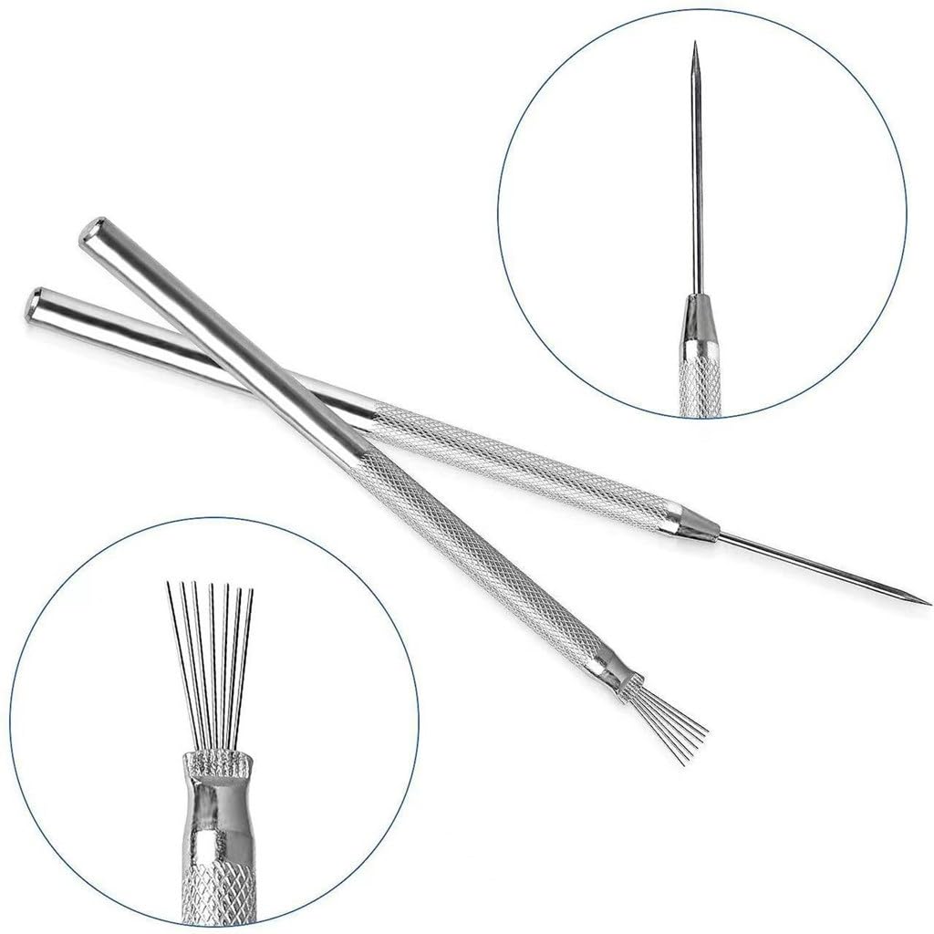 Outils de poterie : 17 Ensembles de Sculptures en Argile, tiges à pilules, Sept Aiguilles, Outils de Bricolage Faits à la Main