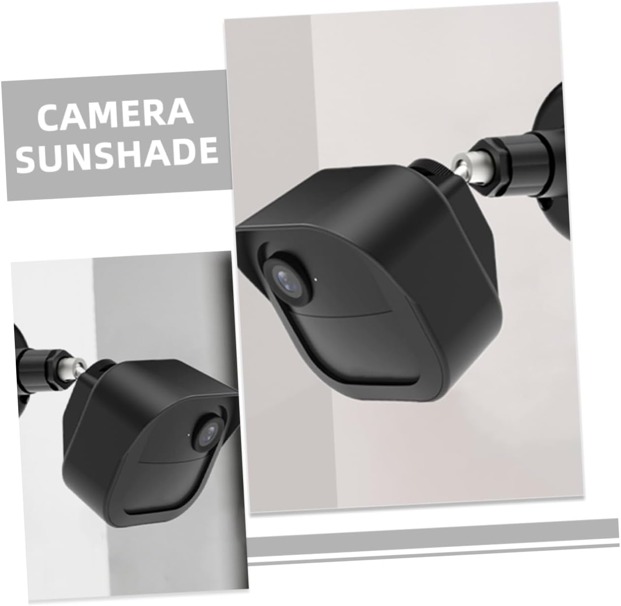 Mikikit Camera Rain Cover Protective Housing for Outdoor Easy to Install Outdoor Camera Protector High Toughness Material for Outdoor Security Use