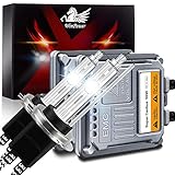 【Hohe Helligkeit】 450% zusätzliche Helligkeit als Standard-55-W-Halogenlampen. Wie wir alle wissen, übertreffen Xenon-Lampen immer noch LED-Lampen und sind derzeit die hellste Nachrüstungsoption für Autos.