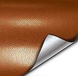 VViViD+ Fine Grain Brown Leather Soft Touch Vinyl Wrap Sheet Roll (1.5ft x 5ft)