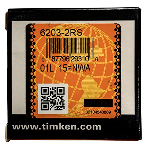 2pack timken 6203-2rs deep groove ball bearing 17x40x12mm